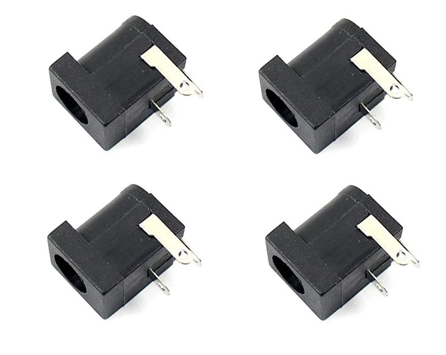 DC-005 Female DC Power Jack 5.5×2.1 mm 3Pin -PCB Mount - Pack Of 4