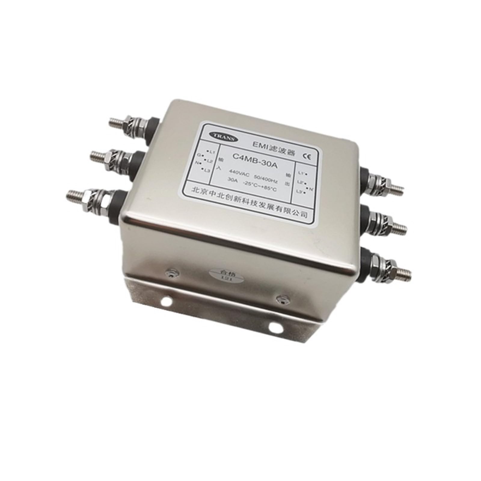 Filtro trifásico 380V C4MB-30A contra interferencias industriales para red de cuatro hilos