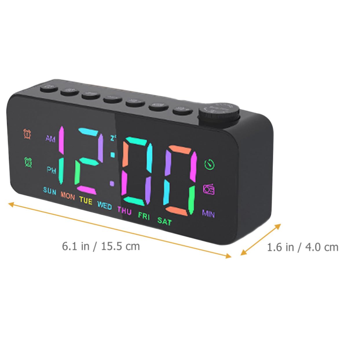 Digitaler Wecker mit LED Anzeige, USB Ausgang, Kunststoff, Schlafzimmer