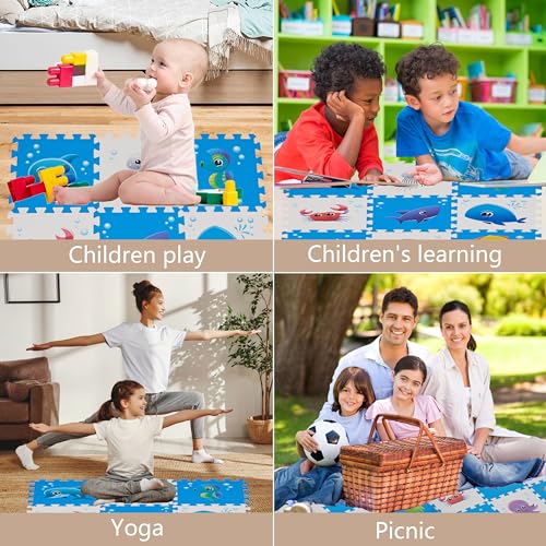 Play 10 SG01PL10YXD06-N Puzzle Play Mat, Foam Floor Tiles thumb #3