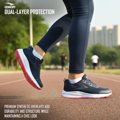 Image of ASIAN Mercury-21 Women's Running Shoes | Lightweight Shoes with EVA Sole, Breathable Knit Comfort, Stylish Casual Running, Walking & Sports Shoes for Girls