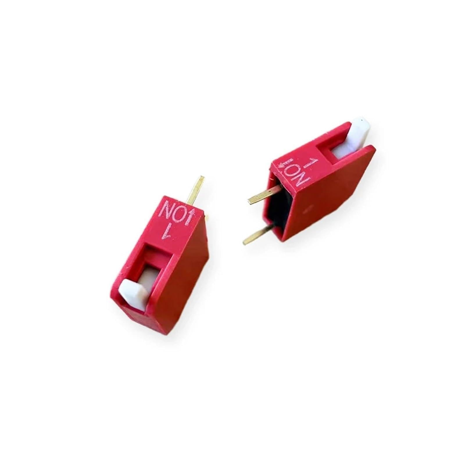 KFGWOPOYVY 10PCS Piano Type Red Toggle Switch Module Spacing 2.54MM Horizontal Side Plug DP-1/2/3/4/5/6/7/8/10 Position DIP(K090a070-DP-01)