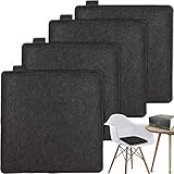 WASCHBAR & PFLEGELEICHT: Sollten die Stuhl-Sitzauflagen doch einmal schmutzig werden, können Sie die Kissen einfach bei 30° in der Waschmaschine waschen. Kleinere Verschmutzungen lassen sich mit einem feuchten Tuch von den Stuhlauflagen entfernen.