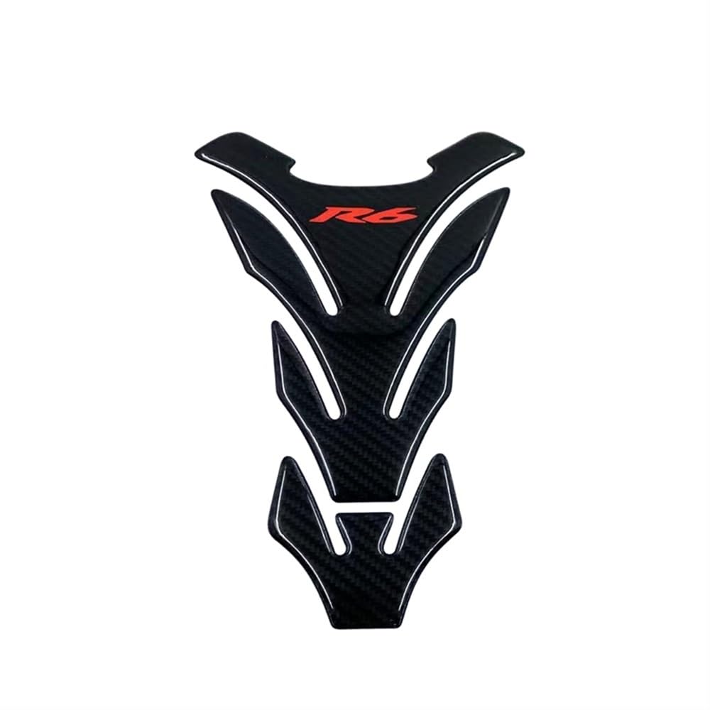 Moto Serbatoio Traction Pad Side R6 Sticker 3D Carbon Look Moto Rilievo del Carro Armato della Protezione Adesivi per Y&AMAHA YZF600 YZF-R6 R6S Tankpad Decalcomanie(8)