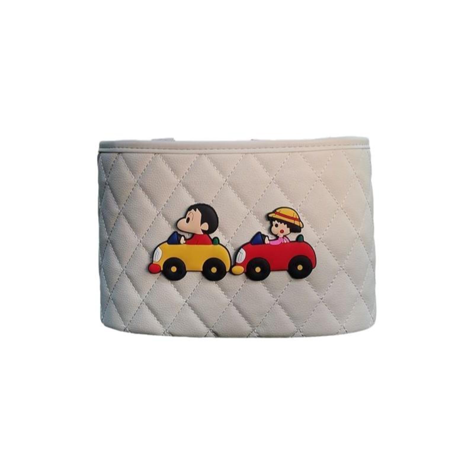 Car Organizer Multifunctional Seat Rear Storage Bag Cute Cartoon Hanging Storage White Crayon Shinchan-image-47
