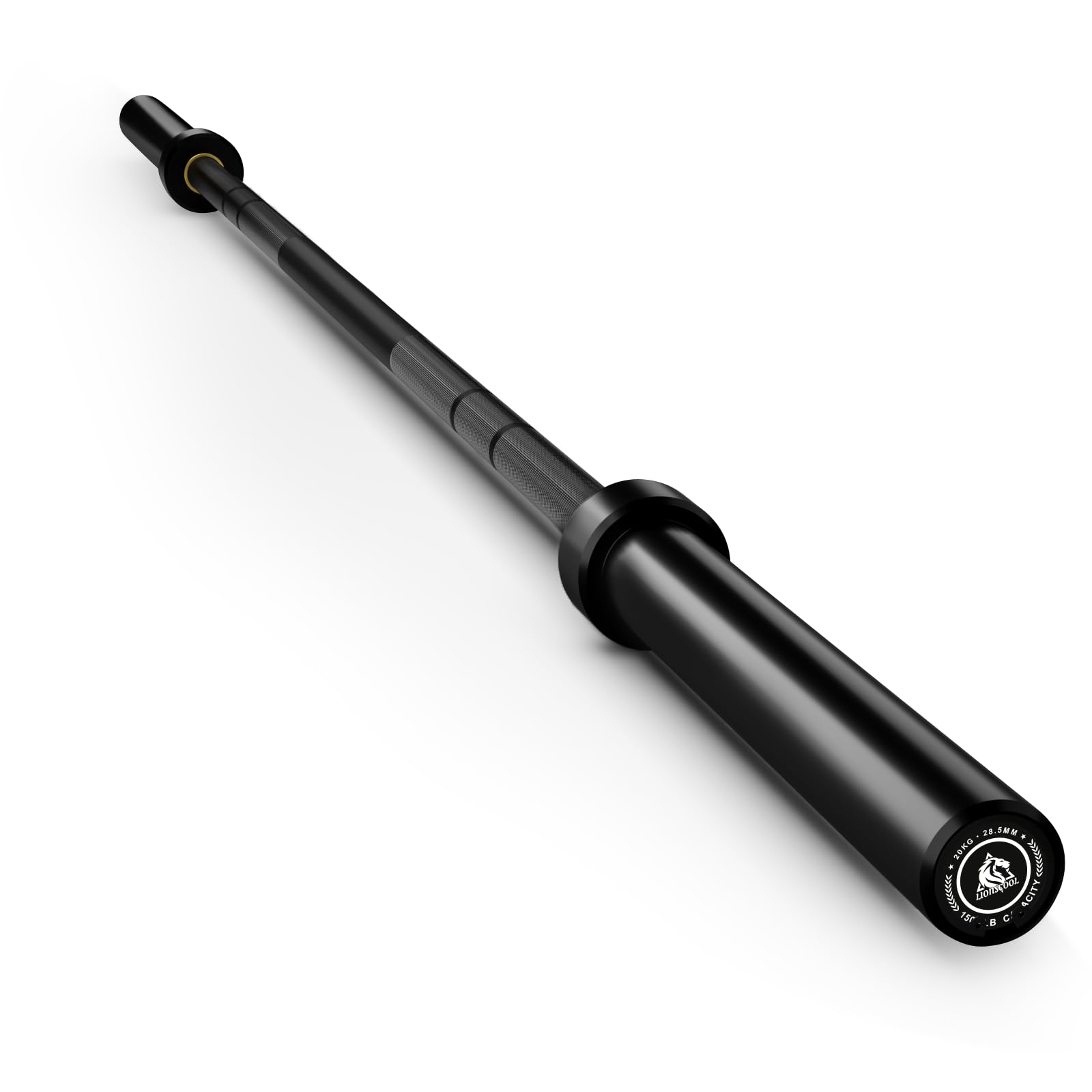 lionscool 6ft olympic barbell for weightlifting, power lifting, 2 inch strength training bar for squats, deadlifts, presses, rows, curls - 700lbs/1000lbs/1500lbs capacity