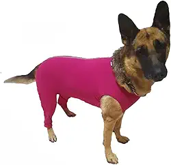 Roupa Protetora Pet Pós Cirúrgica Para Cachorro Membros Posteriores Pernas Traseira (Rosa, 7)