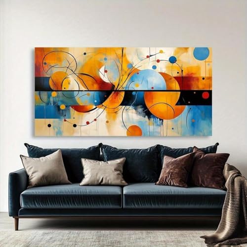 Toile murale abstraite moderne pour salon et chambre chic