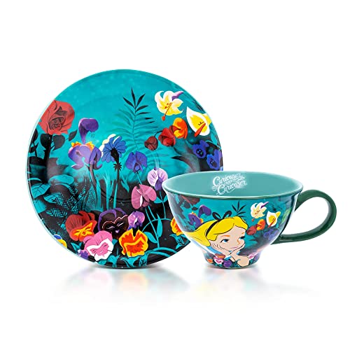 Minigift Set Tazza Da Tè E Piattino In Ceramica 170ml: Rosa Gialla 3D Dipinta A Mano, Con Cucchiaio Farfalla, Regalo Donna