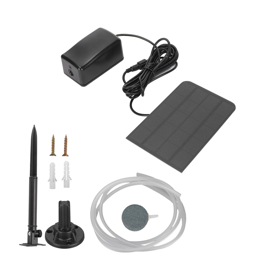 Joyzan Pompa di Ossigeno Solare, 2.5W Solar Powered Pool Fish Tank Ossigenatore Ossigeno Aeratore Pompa di Aria Kit Stagno per Giardino Fish Tank Pool Fishing Pond