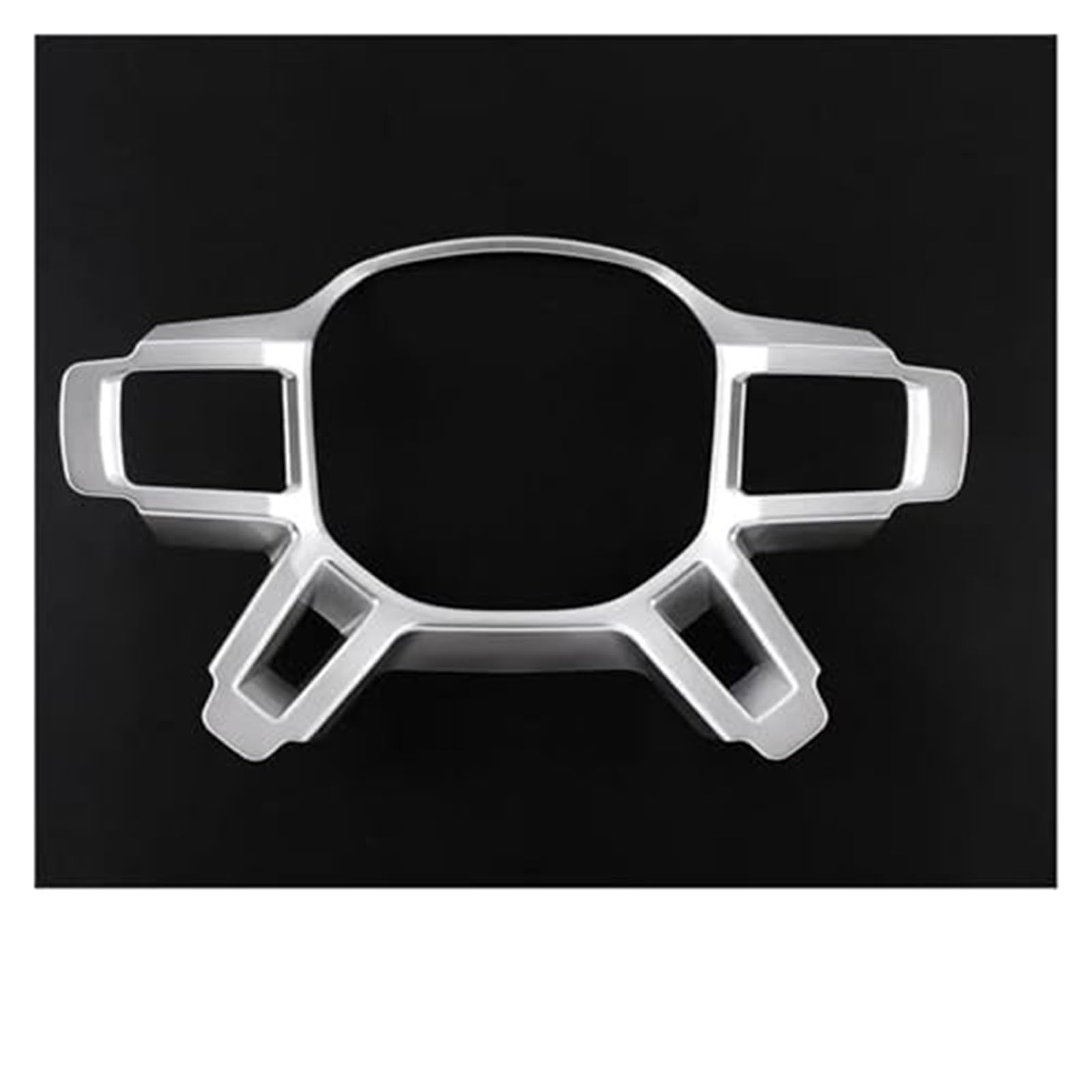 Car Steering Wheel Covers For Land For Rover For Defender 90 110 2020 2021 2022 2023 ABS Steering Wheel Frame Cover Trim Stickers Accessories Interior(Silver)