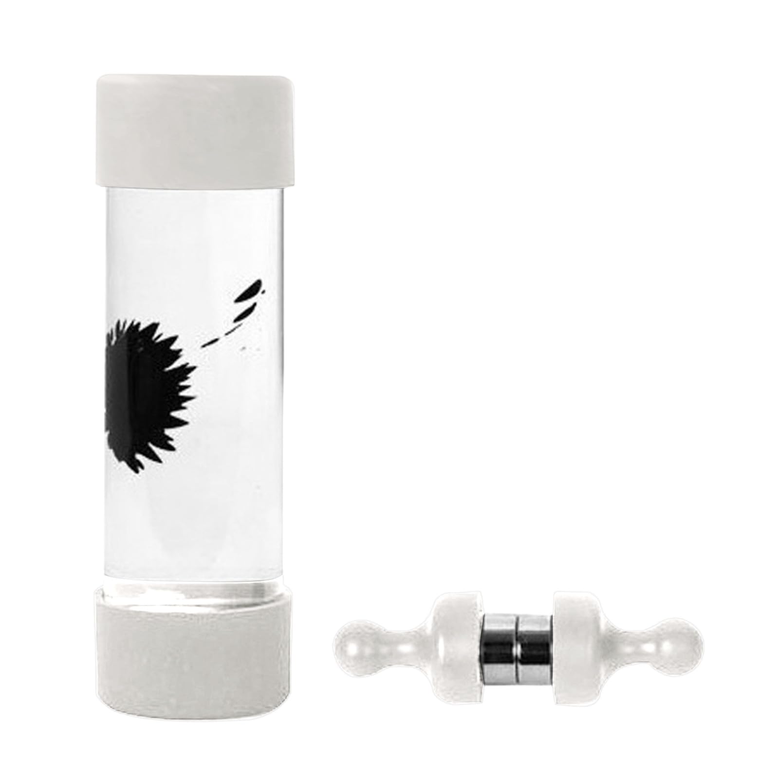 Extraordinary Education New & Improved Black Colored Ferrofluid Display With Two Small Magnet 1ml Comprehension (White, One Size)