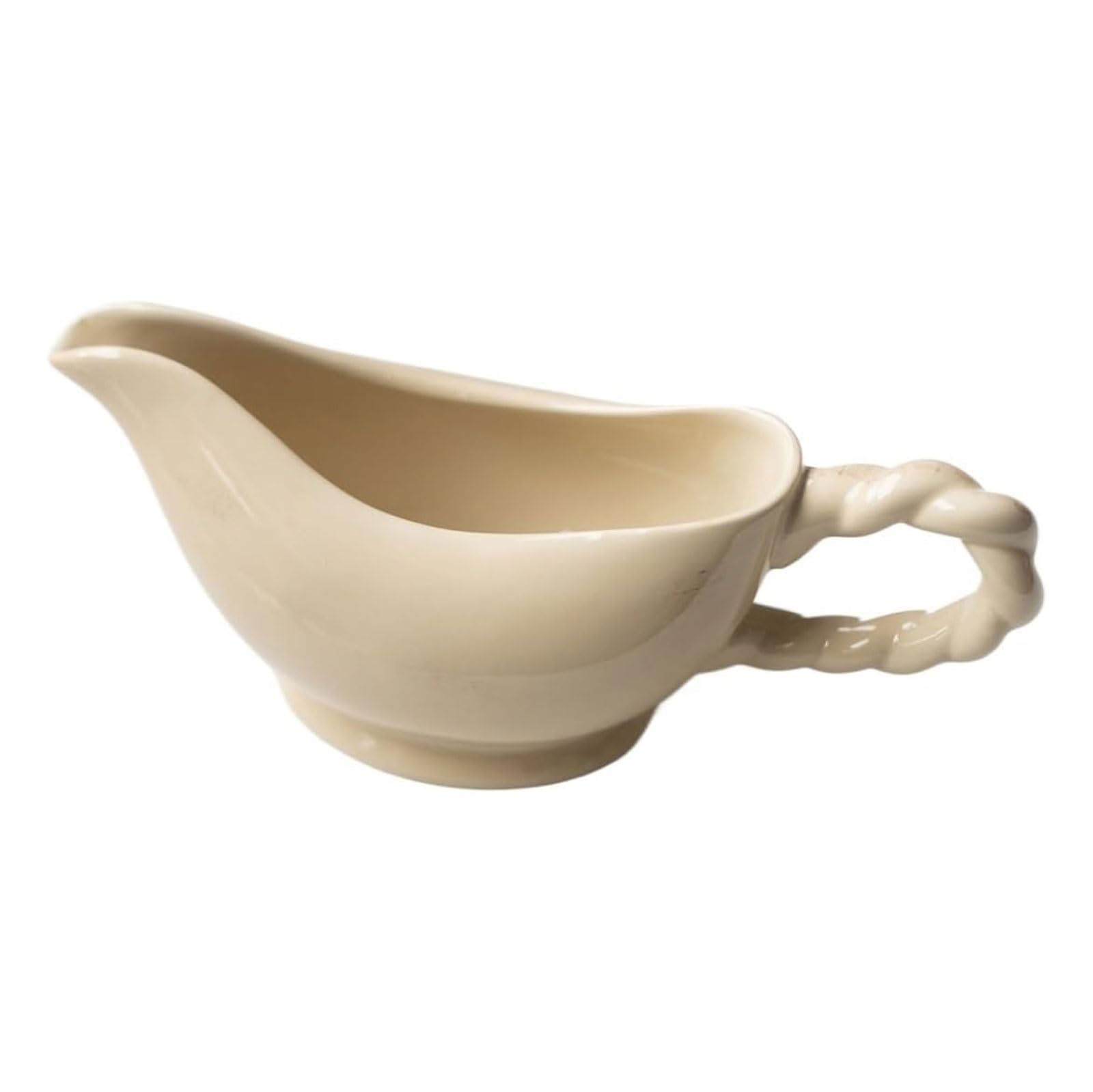 MRKU Pot à Lait, saucière, Verre à Eau, pichet, crémier, Distributeur de café, Sucre, Sauce, Seau en céramique rétro Peint à la Main – 420 ML, Steak Style Western