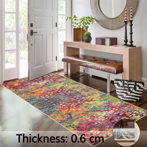Alfombra corredor exterior e interior lavable de 80x100 cm para pasillos y baño 4