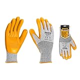 Ingco Hand Gloves, Anti Cut Resistant, Industrial Use Safety Gloves, Gardening Gloves, for Finger and Hand Protection.