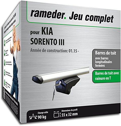 Menabo Pack, Barres de Toit Pick-Up Compatible avec KIA Sorento III (111287-13620-37-FR)