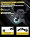 LUMENIX 60 LED Mini Beacon Strobe Lights Forklift Rooftop Rotating Warning Flashing Light Magnetic/Screw Mount for POV Emergency Vehicle Fire Trucks UTV ATV Tractors Firefighter Ambulance - Red