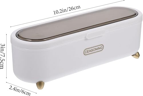 Miniatura 6 de Hemoton Cajones de almacenamiento, 2 bandejas de cubiertos con tapas, caja de almacenamiento de cubiertos de plástico, organizador de cajones de