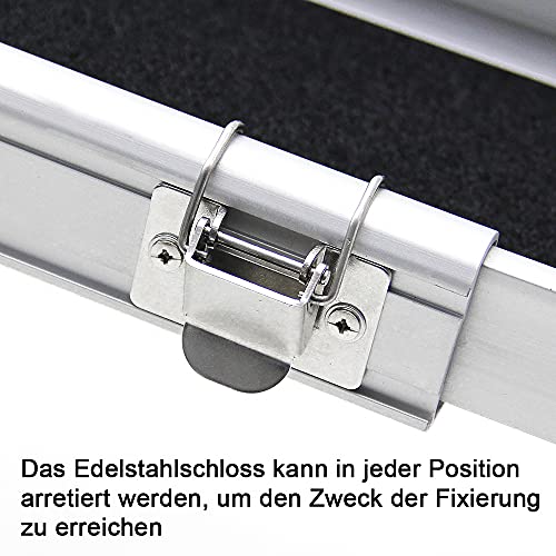 LIEKUMM 2 x 138â244 cm Rollstuhlrampe für Treppen, 300 kg Tragkraft Rollstuhlrampe für Rollstuhl & Scooter, Auffahrrampe für Türschwellen, Bordsteine, Stufen, Elektro-rollstühle, Fahrräder – Bild 4