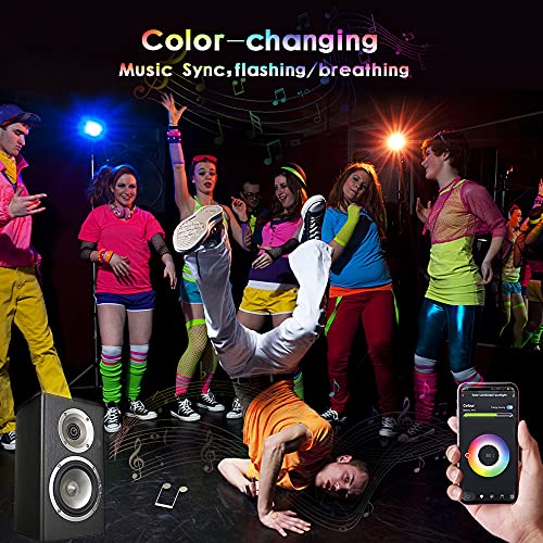 Zwoafol Solar Powered Spot Lights Outdoor Color Changing,Compatible With Alexa,Solar Landscape Spotlights Smart Rgb Lights,Bluetooth App Control Waterproof Auto On Tree House #TOP3