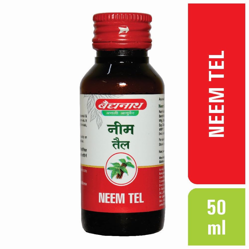 Baidyanath Asli Ayurved Neem Oil (Tel) – 50 ml | Ayurvedic Herbal Oil for Skin, Hair & Scalp Care 2