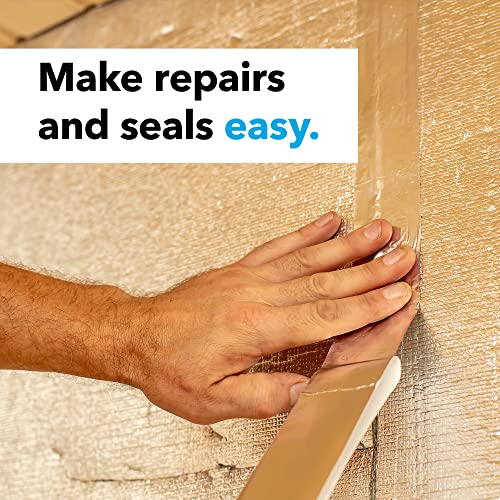 [150 Feet / 50 Yards] 1.9 Inch Wide Aluminum Tape/Aluminum Foil Tape – Professional/Contractor-Grade - Excellent Sealing & Patching Hot And Cold Hvac, Duct, Pipe, Insulation Home And Commercial #TOP1