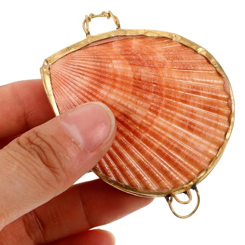 Coffret à Bijoux Coquillage en Coquille Naturelle, Boîte Ouverte Bord Doré – vue 4