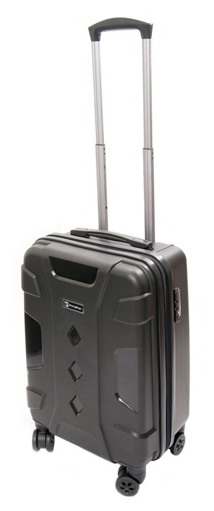StrongBags Black Diamond Series 19" Pro Hardside 4 Wheel Spinner Carry-On Luggage
