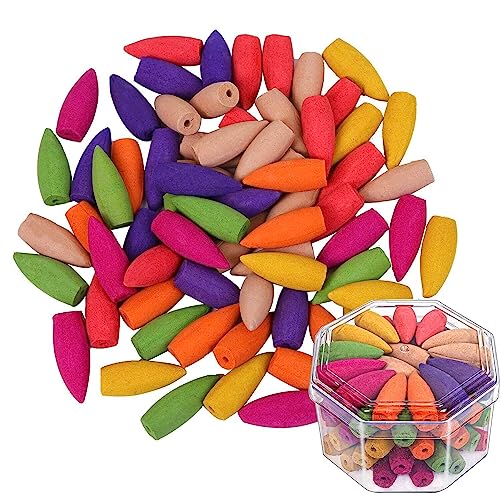 Image of Ceramic Backflow Smoke Fountain Incense Holder for Home Decor Gifts with 30 Smoke Cones by Craftam
