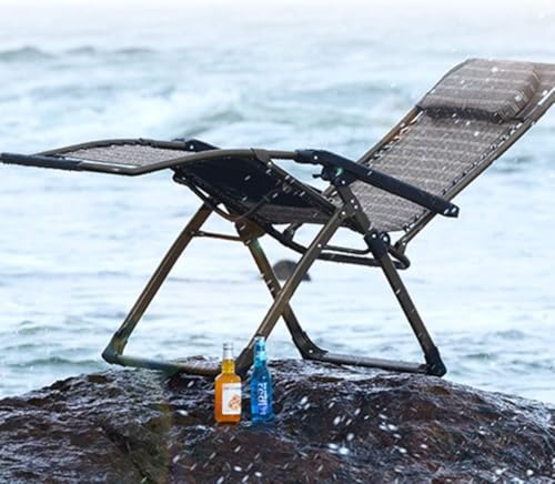 Fauteuil Inclinable Pliable Gravity Chair XL de Camping - Couleur Café - 2