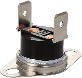 Jutagoss KSD301 Thermostat Thermal Switch Normal Closed N.C 4.8mm Adjust Snap Disc Limit Control Switch Microwave Thermostat Off at 55Â°C/131Â°F 5Pcs