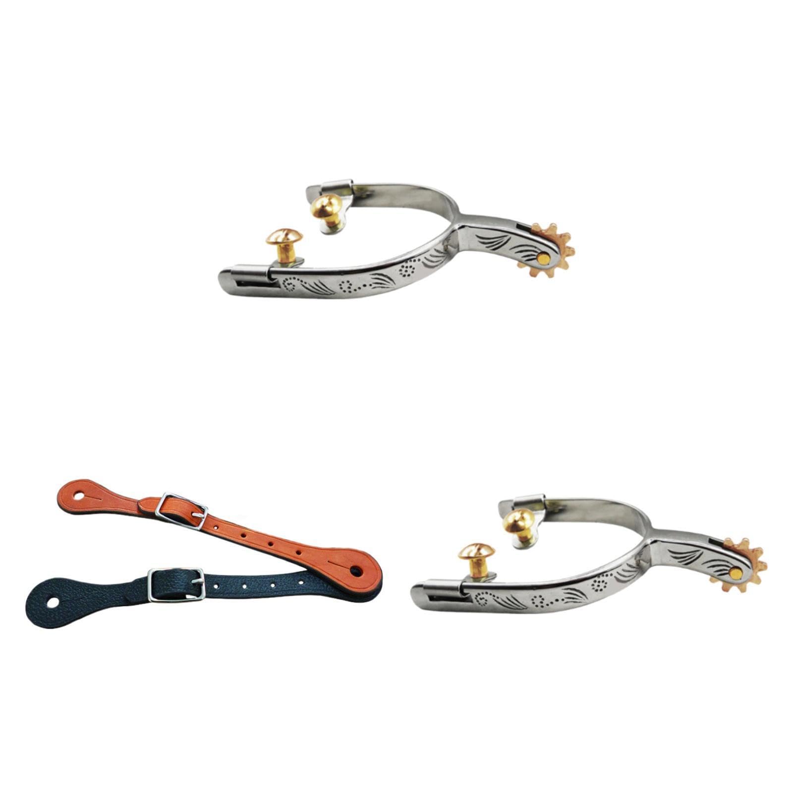 Attrezzatura sportiva per gare di allenamento, feste, professionale, in acciaio Per inox, sperone per stivali da cavallo, decorazione, robusto, per