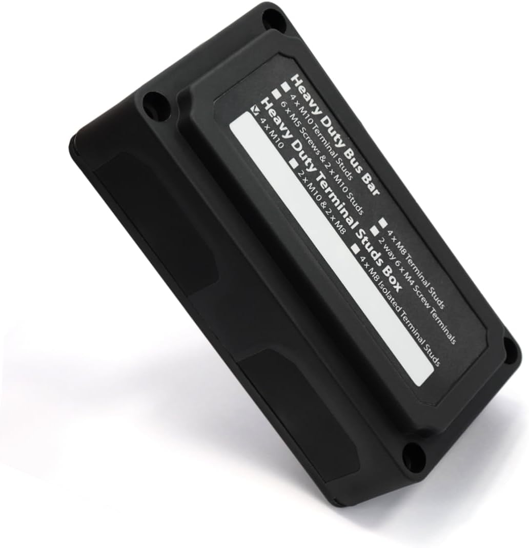 48v Automotive Wiring Terminal Box Bus Bar Car Battery Terminal Power Distribution Block Removable Windows