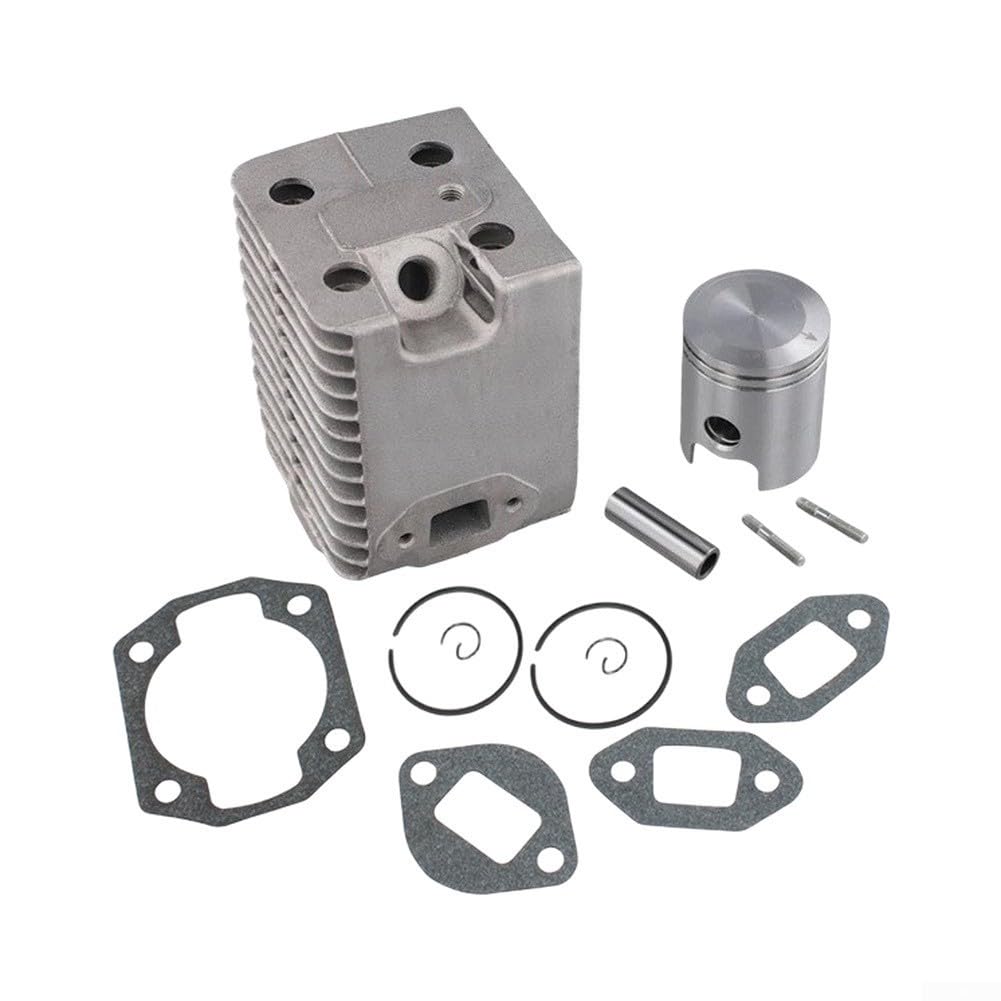 Zoegneer Kit de cilindro de motosierra para Wacker Neuson WM80 WM80C BS30 BS50 BS60 BH23 BH24 BH55 BH65 reemplazo de motor con 4 juntas construcción de metal