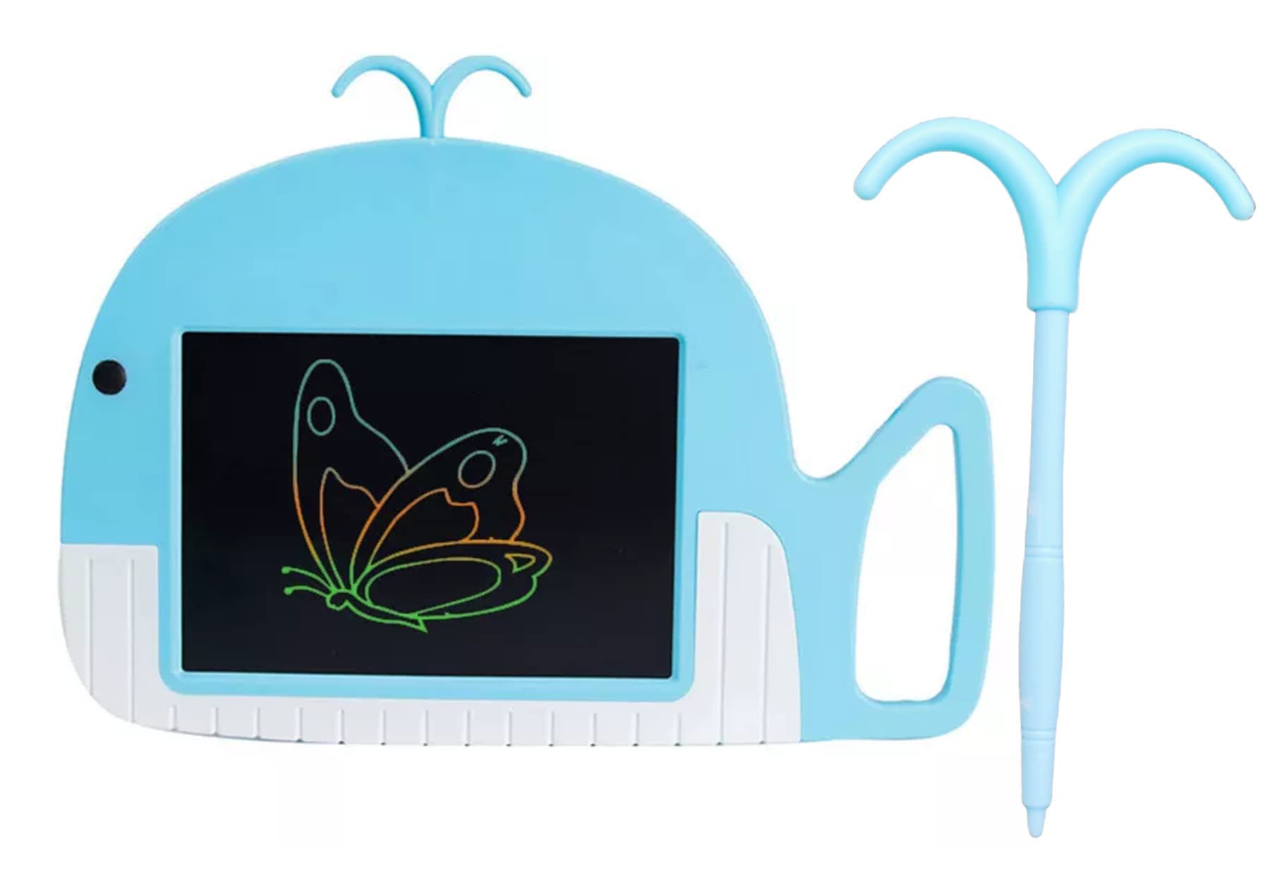 FunBlast LCD Writing Tablet for Kids - Fish Design Digital Slate for Kids, E-Note Pad, Doodle Board for Kids, Writing Board, Educational Toys for Kids, Magic LCD Drawing Tablet for Kids (Blue)-image-28