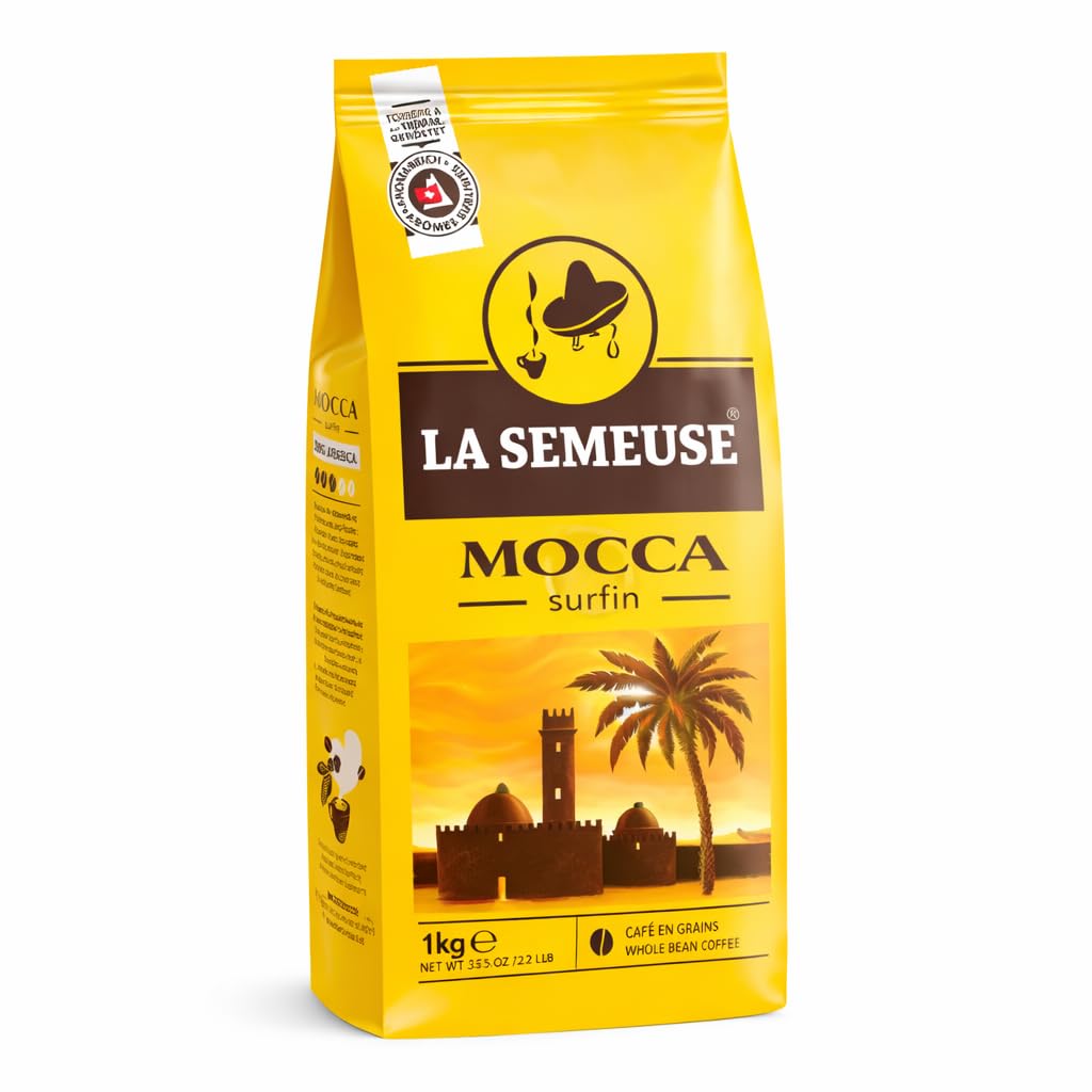 Amazon.com: La Semeuse Mocca Surfin Whole Bean Coffee, 1kg (2.2lb