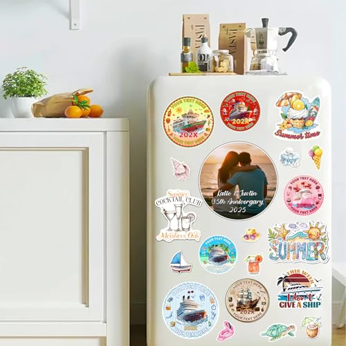 Imán decorativo personalizado para puertas de crucero miniatura 6