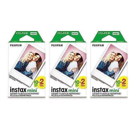 Fujifilm Instax Mini Instant Film (3 Twin Packs, 60 Total Pictures) for Instax Cameras