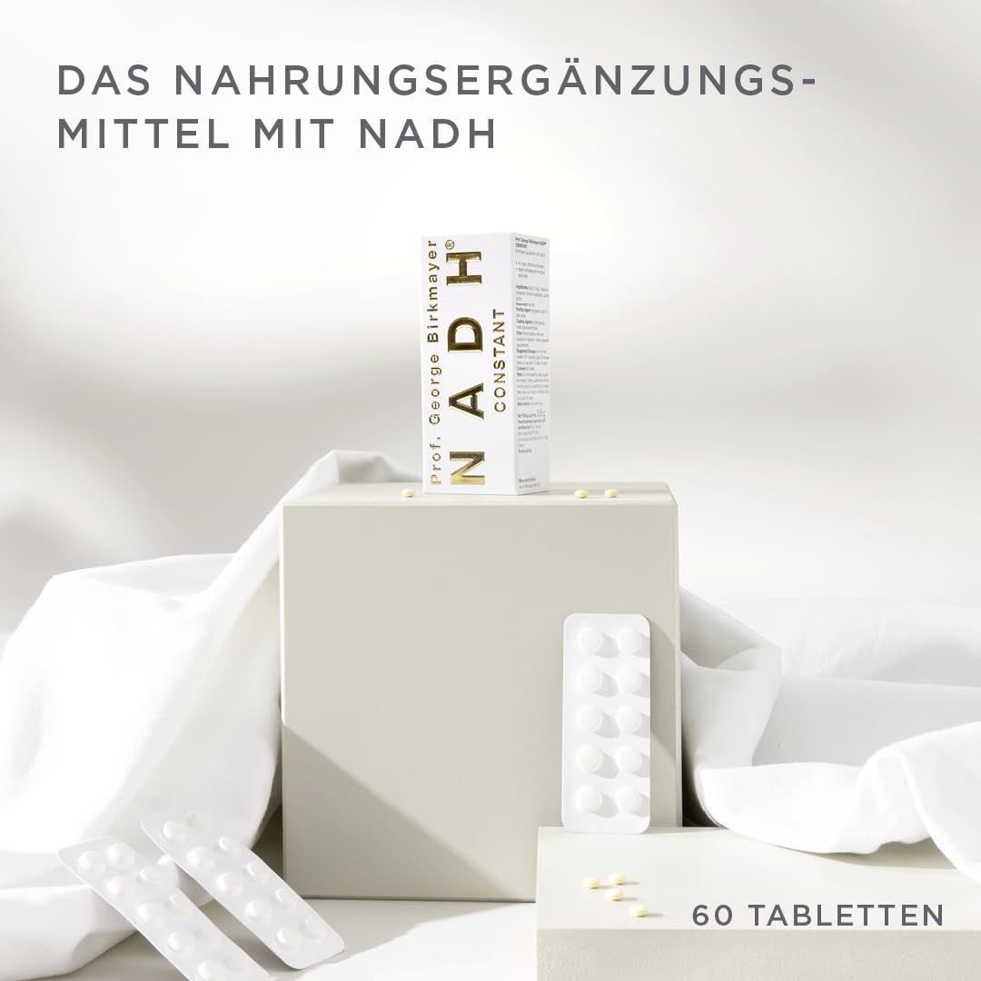 CONSTANT, hochdosiert, 80mg NADH Tagesdosis, Tablette, Supplement, 60 Tabletten