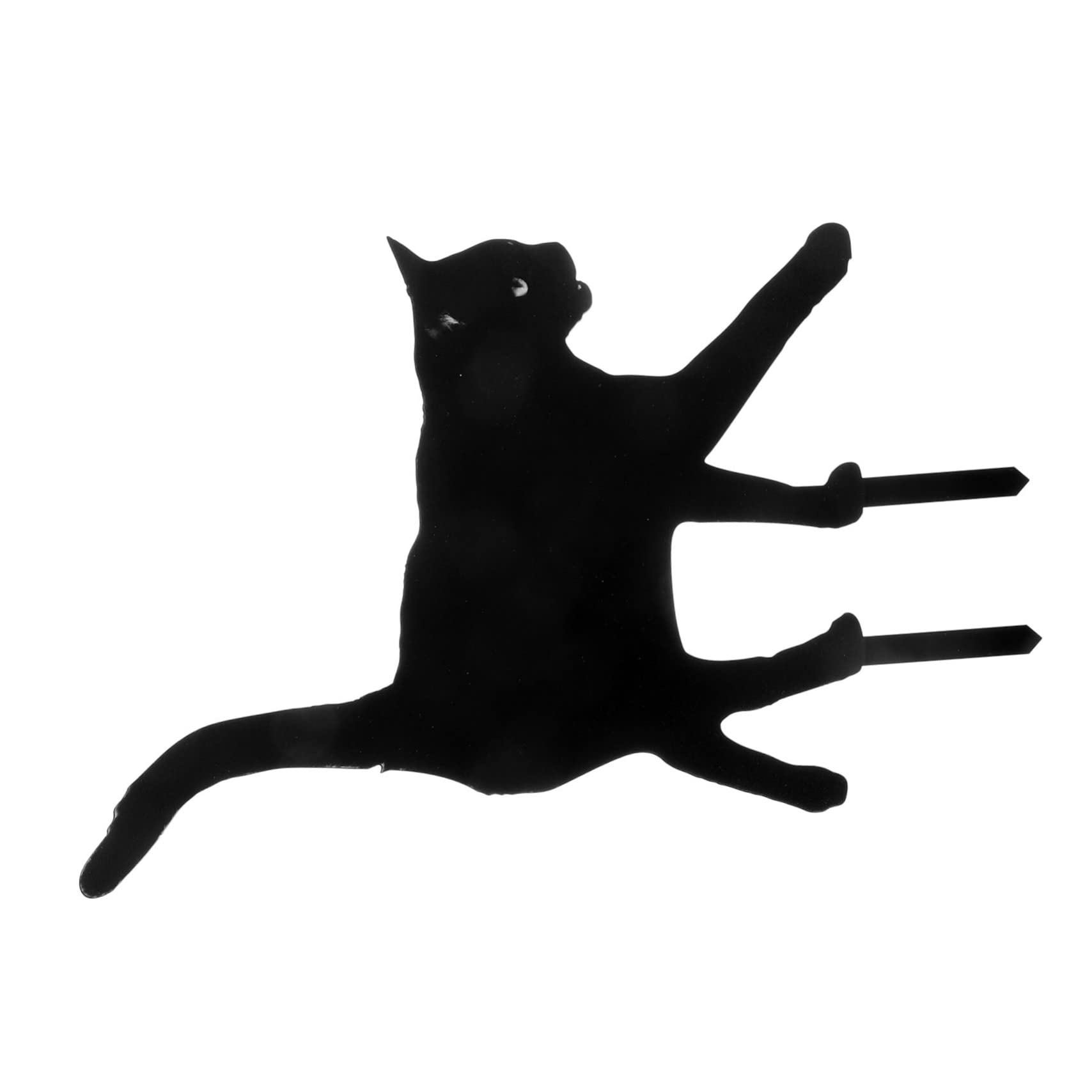 Yuzhinnqp Black Cat Garden Stakes, Cat Silhouette Statues,Kittens Signs Silhouette Statue,For Lawn Decoration