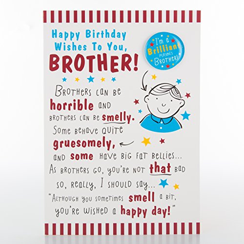 Hallmark biglietto di compleanno per fratello, con...