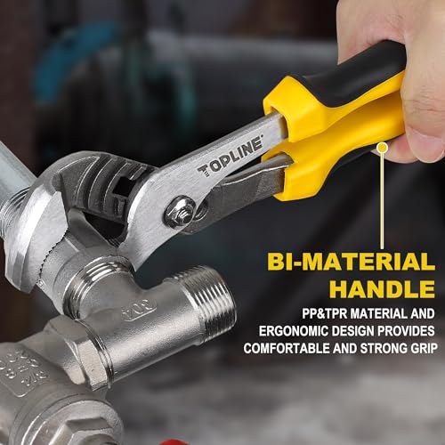 TOPLINE 4-piece Groove Joint Pliers Set with12-in, 10-in, 8-in and 6-in - Image 4