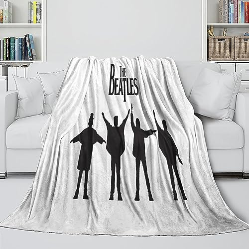 VAttea Couverture Polaire 3D The Beatles Automne Et Hiver Couverture en Flanelle Mode 3D Couverture Douce pour Enfants Adultes Bébé Couverture en Peluche 127X152CM - Les Beatles, Paul McCartney, John Lennon, RIngo Starr, George Harrison VAttea Couverture Polaire 3D The Beatles Automne Et Hiver Couverture en Flanelle Mode 3D Couverture Douce pour Enfants Adultes Bébé Couverture en Peluche 127X152CM – Image 4