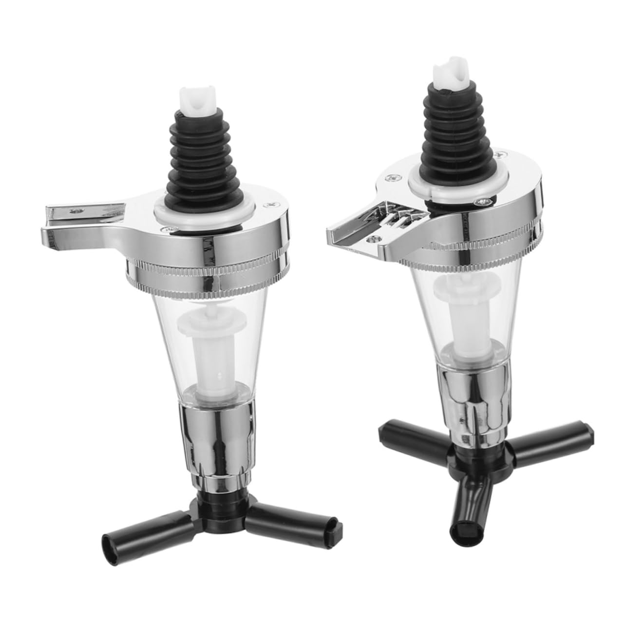 DECHOUS 2Pcs Wall Mounted Wine Dispenser Pump Cocktail Drink Rationing System for Bars Kitchens Parties Prevents Waste Design for Liquor Juice Syrup