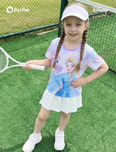 Image of Disney Princess Frozen Marvel Stitch Minnie Mickey Star Wars Girls /Boys Athletic Shirts UV Quick Dry Graphic T-Shirt 2-9 Year