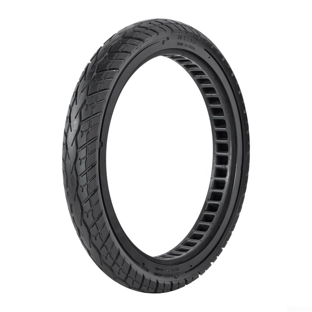 Pneumatico in gomma piena, 40,6 x 5,6 cm, antiforatura, per e-bike e sedia a rotelle, bassa manutenzione, non richiede gonfiaggio