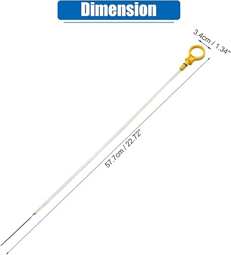 Miniatura 7 de uxcell Barra de medición de nivel de aceite del motor para Mazda 3 2.5L L4 - Gas 2010-2013 para Mazda CX-7 2.5L L4 - Gas 2010-2012 para Mazda 5 2.5L