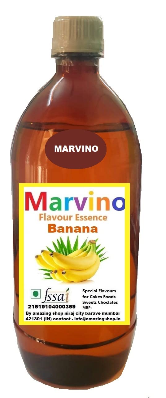 Marvino Banana Food Flavours Essence for Cakes Whipcream Fondant Sweets Ice-Creams Chocolates Flavoring Syrup (B09N8VQG7X) Amazon Price History, Amazon Price Tracker
