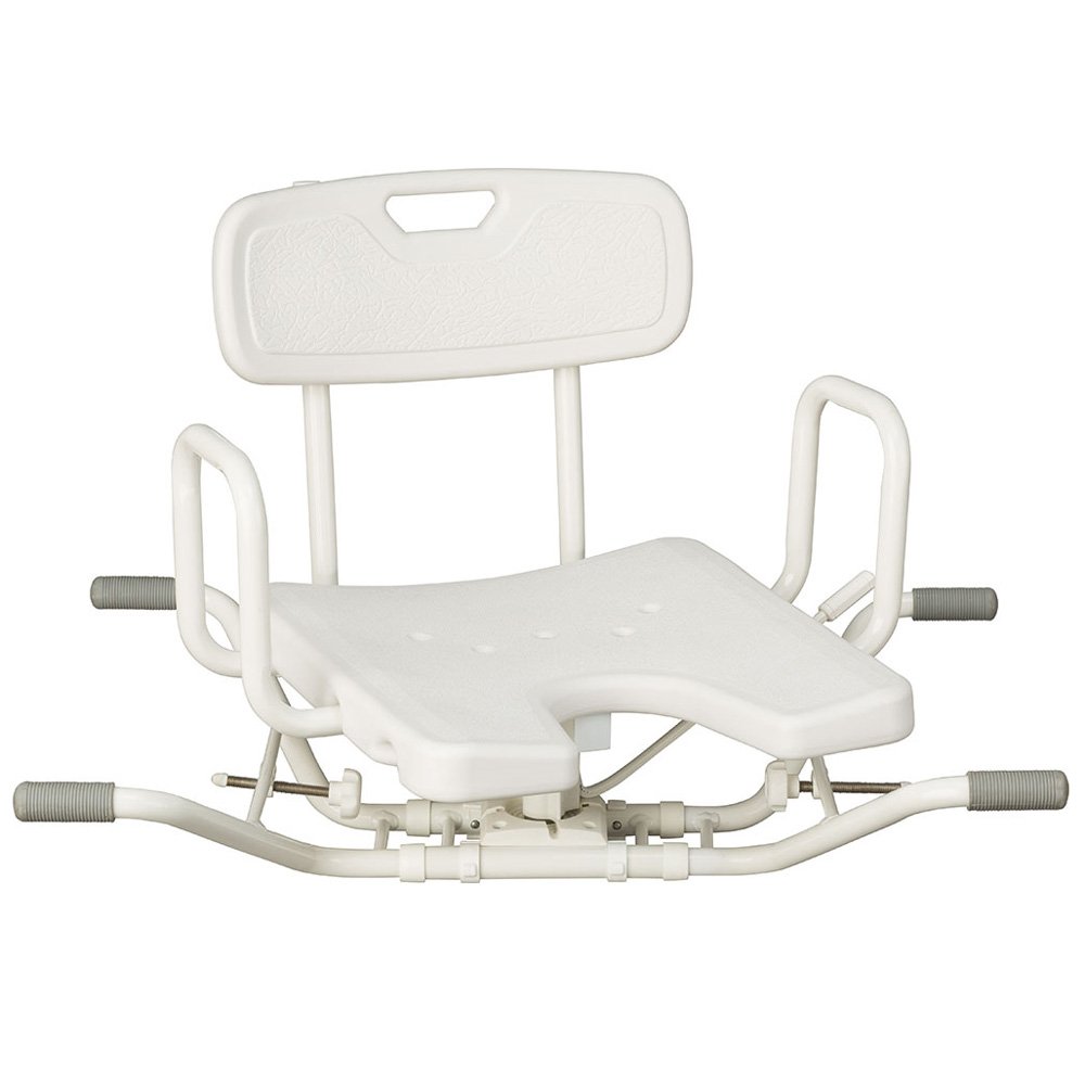 RUSSKA Asiento de aluminio para bañera, Giratorio