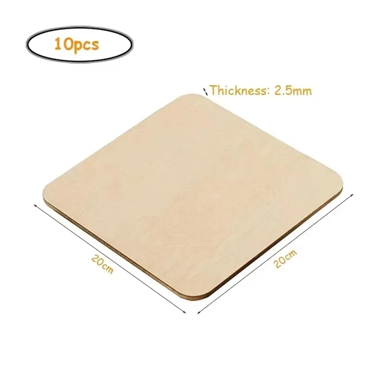 Rzeźba w drewnie, 12–30 cm, kwadratowe plasterki naturalnego drewna, niedokończone drewniane kwadraty, wycięcia do majsterkowania, grawerowania i rzeźbienia, malowania, wieszaka na drzwi, drewniane